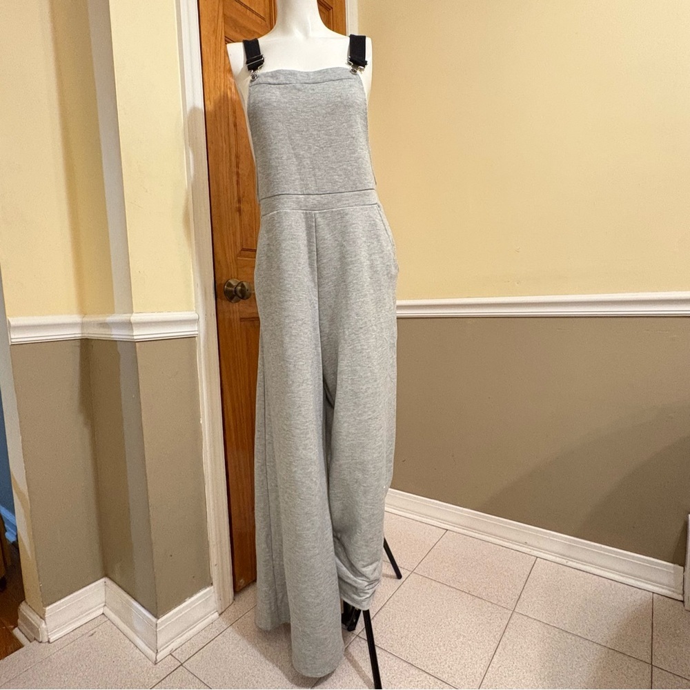 Light Gray and Black Winter Overall Sz.8